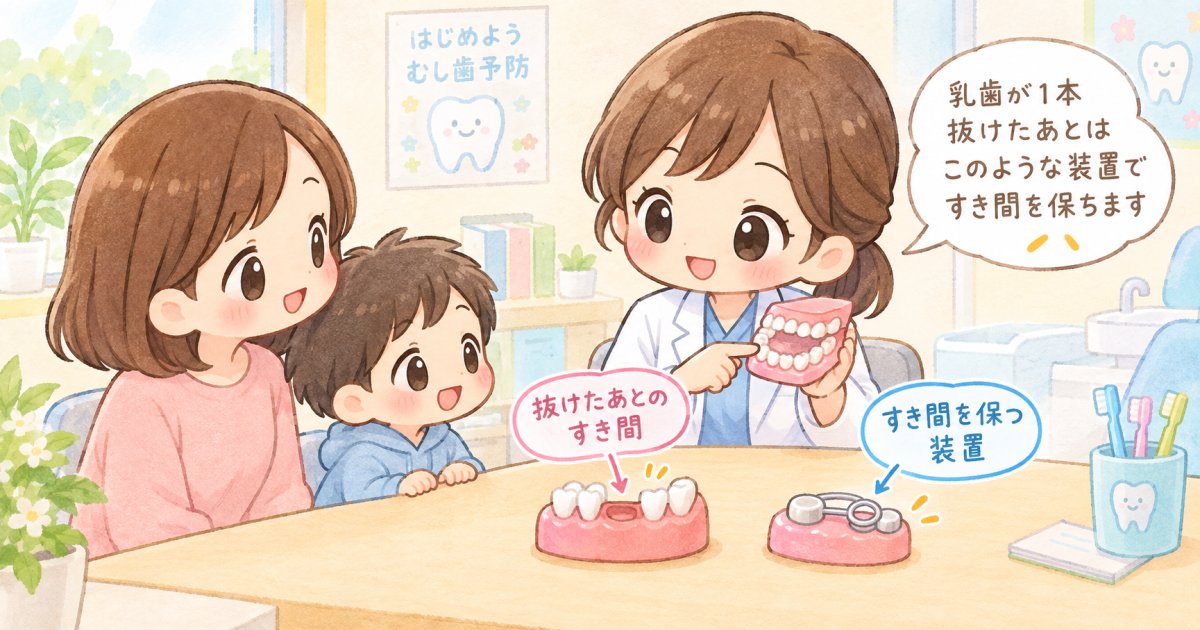 すでに乳歯を失ってしまった場合の歯並びを守る方法～保隙装置という選択肢