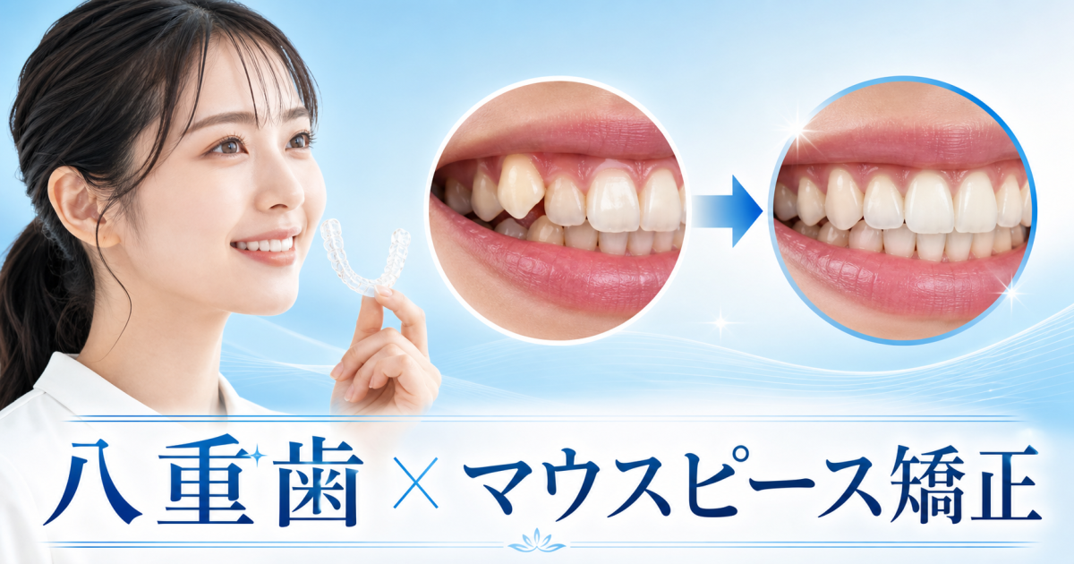 八重歯とはどんな歯？　マウスピース矯正（インビザライン）で八重歯は治るの？